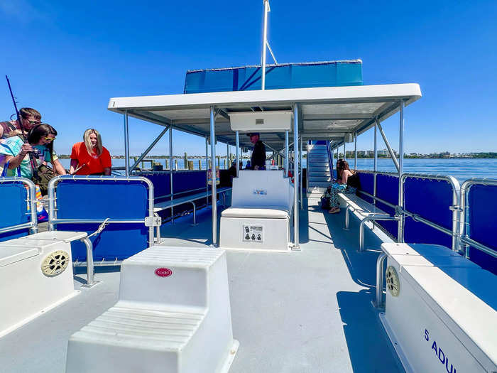 I chose a seat on the ferry