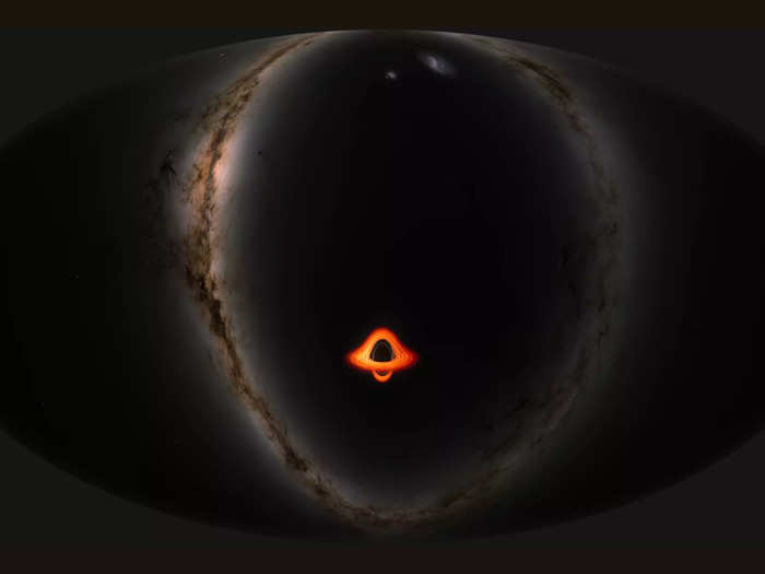 Approaching a supermassive black hole 