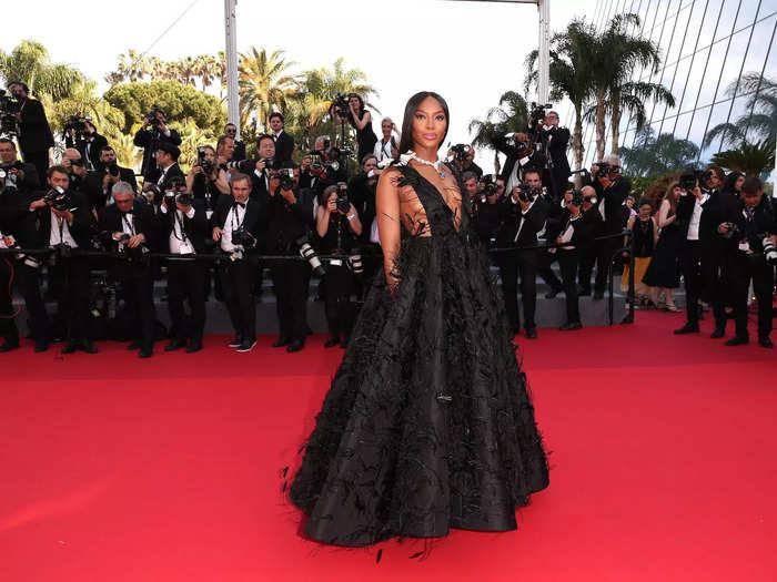 Naomi Campbell stood out in 2022 when she attended the "Decision To Leave (Heojil Kyolshim)" screening in a feathered black gown.