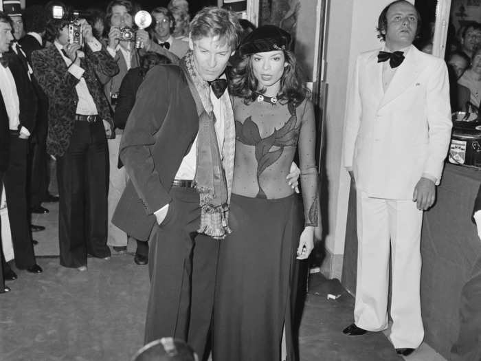 Bianca Jagger helped pioneer the "naked" trend at Cannes almost a decade later.