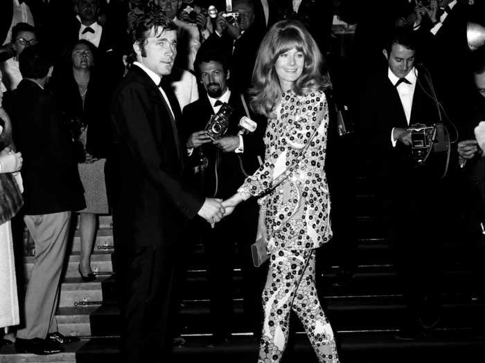 Vanessa Redgrave paired a volumized hairdo with a standout jumpsuit at the 1967 Cannes Film Festival.