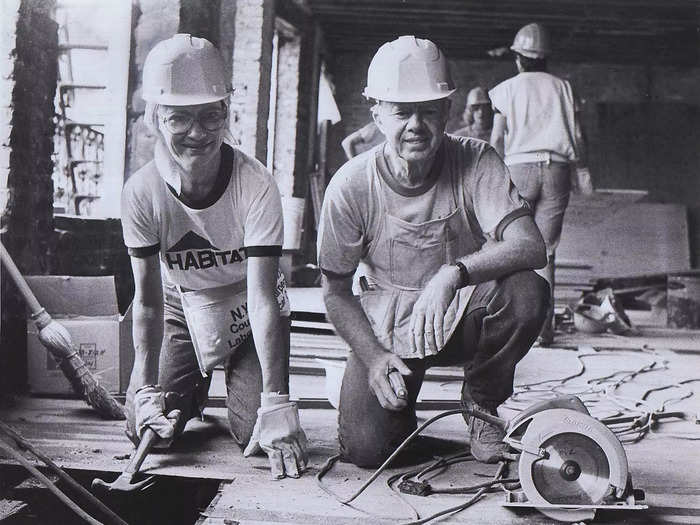 1984: They worked with Habitat for Humanity for the first time, beginning a decades-long partnership.