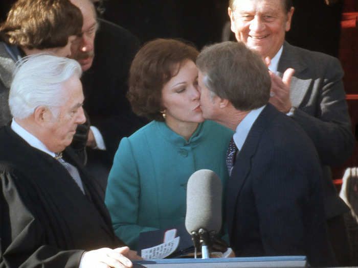 January 20, 1977: Jimmy Carter became the 39th president of the United States with Rosalynn by his side.