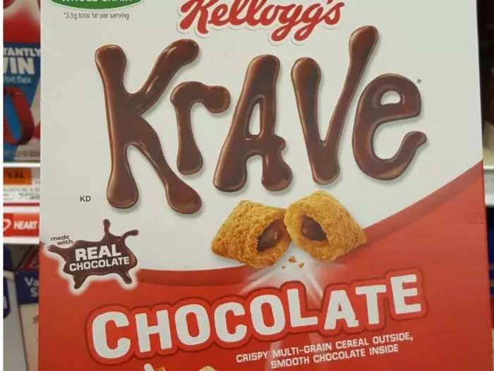 Krave cereal was released in the United States by Kellogg