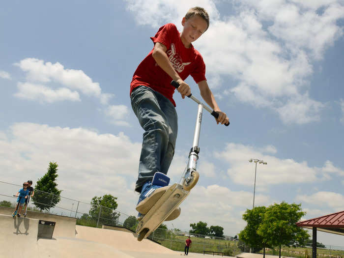 Popular with both kids and adults, Razor scooters went on the market in 2000.