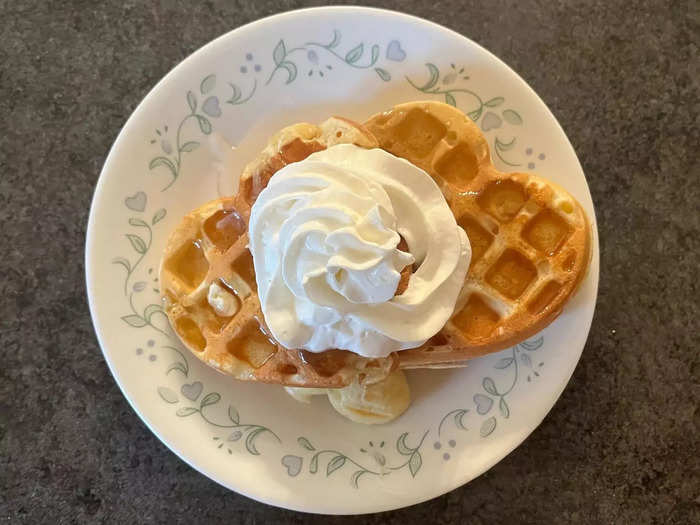 Waffles end up on the table at least once a week.