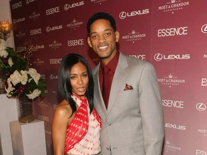 Of course, Smith and Pinkett Smith still matched on occasion. They both wore looks with red accents at the 2008 Essence Black Women In Hollywood event.