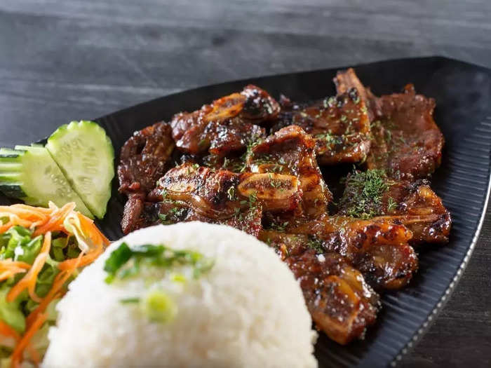 Thai or Korean short ribs get super tender in the slow cooker. 