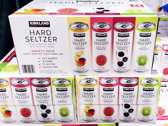 The Kirkland Signature hard-seltzer variety pack is great to bring to parties.