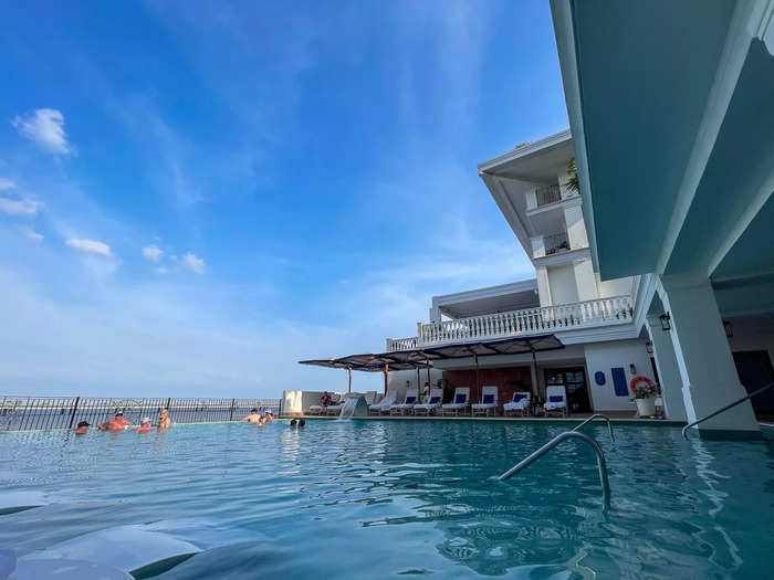 I had enough time to squeeze in a quick dip in the hotel pool. 