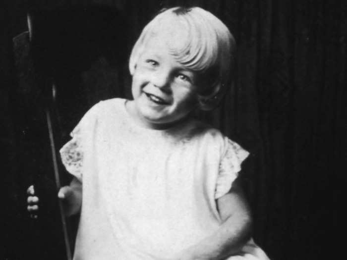 Norma Jeane, pictured here at age 5, lived with various friends and relatives throughout most of her childhood.