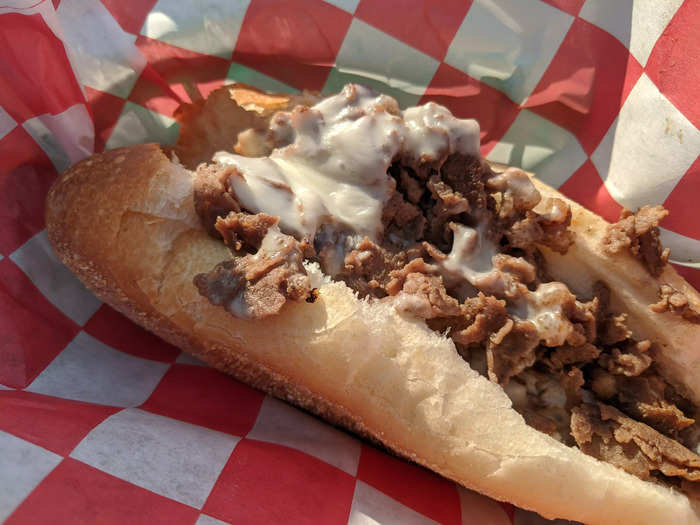 PENNSYLVANIA: A Philly cheesesteak