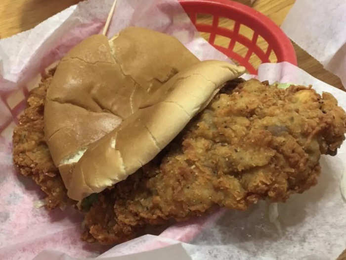 OKLAHOMA: A chicken-fried steak sandwich