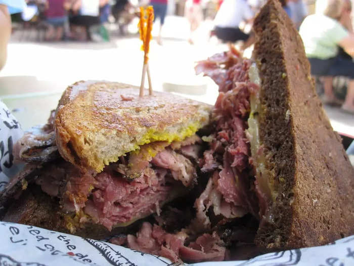 MICHIGAN: A corned-beef sandwich