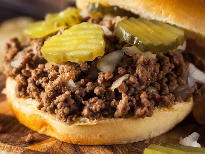 IOWA: A Tavern or "loose meat" sandwich