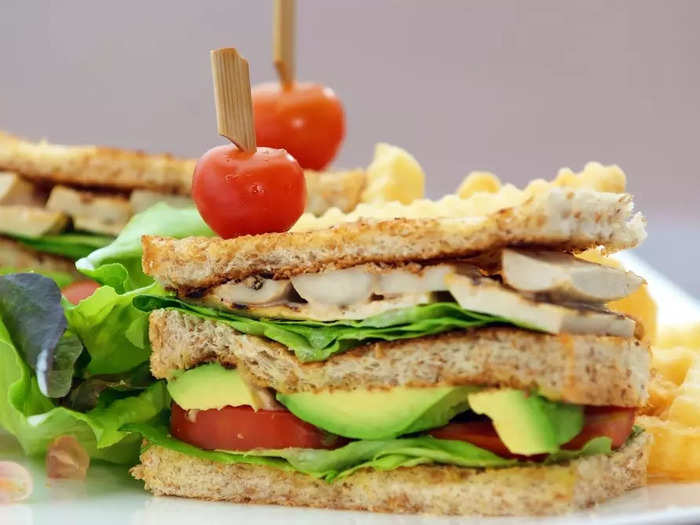 CALIFORNIA: An avocado club sandwich