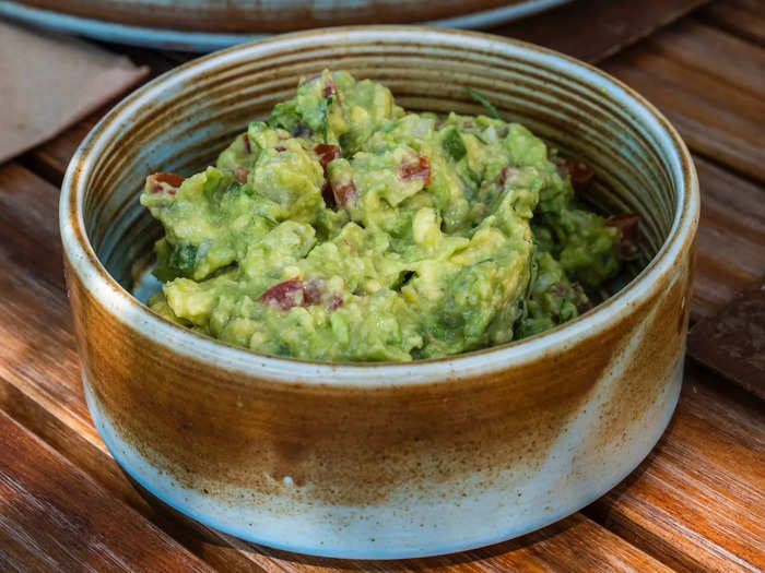 You can dip a number of things into guacamole. 