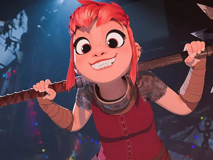 "Nimona" is an animated film based on the graphic novel of the same name.