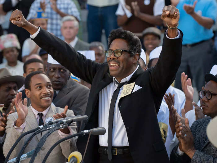 Colman Domingo was nominated for an Oscar for his performance in the biopic "Rustin."