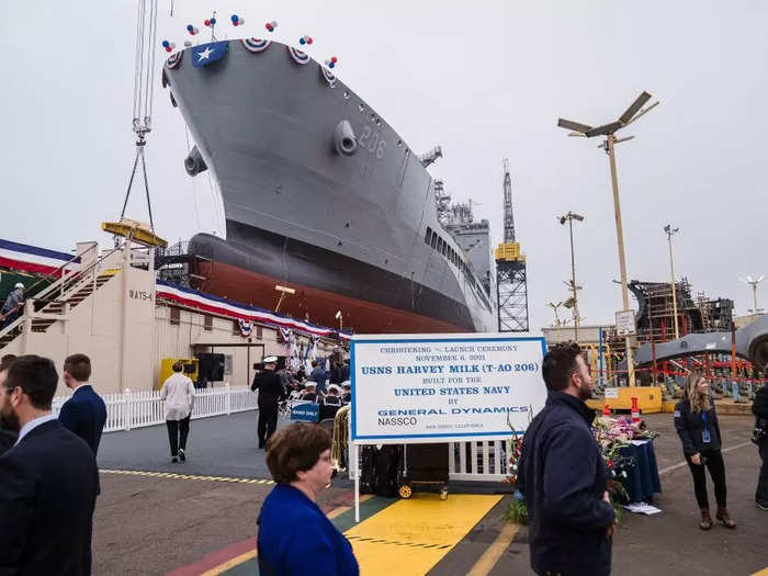 That same year, a Navy ship was named after the LGBTQ+ rights activist and politician Harvey Milk.