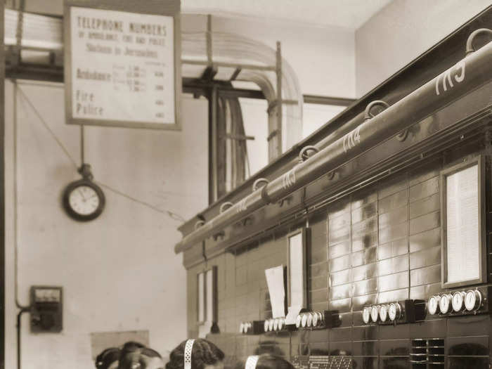 Being a switchboard operator was a common job for many women in the early 1920s.