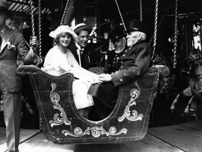 In the 1920s, a trip to the fair became a popular pastime. Fairgoers could go for a spin on the carousel ...