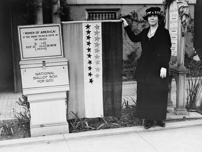 Suffragettes rallied for women