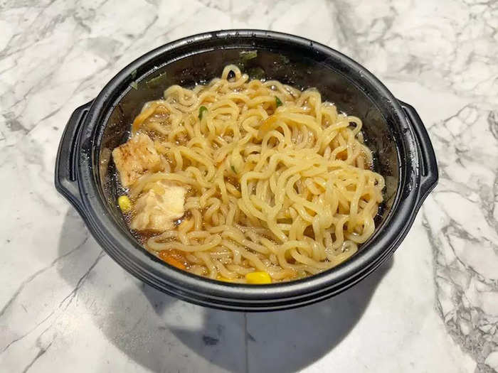 The ramen was tasty and would make for a great quick lunch.