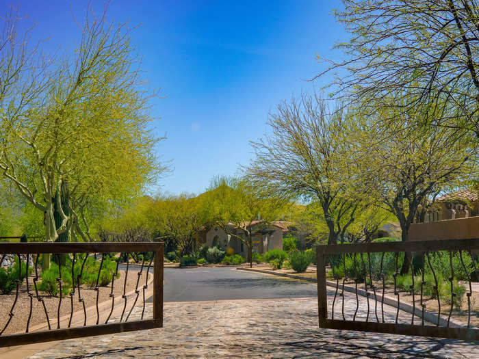 Here, streets were gated with 24-hour guards.