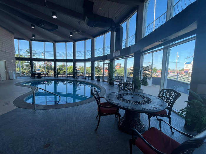 There was a small indoor pool that seemed perfect for the hotel.