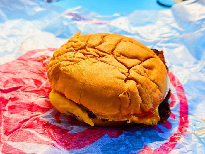 The junior cheeseburger from Wendy