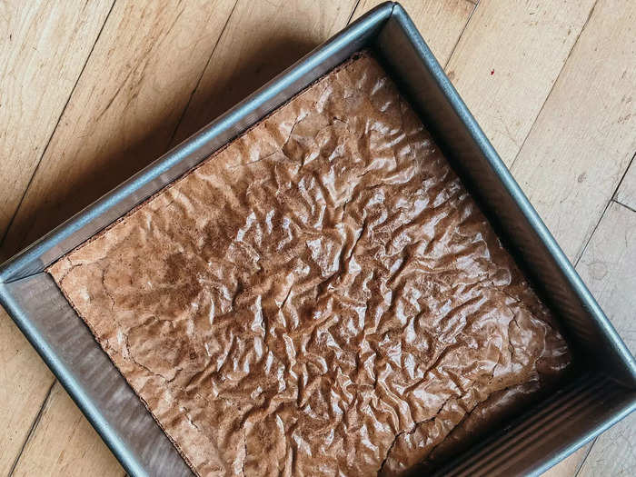 The brownies were evenly baked and nice and soft.