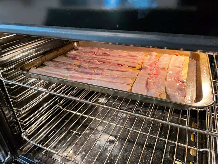 I already knew what to expect from oven-cooked bacon.