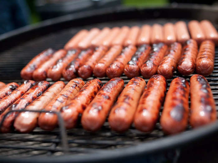 Make sure the grill is hot enough before adding your hot dogs to it.