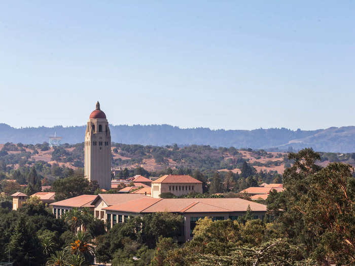 Located in Silicon Valley, Stanford University has produced 30 billionaires, including tech giant Evan Spiegel.