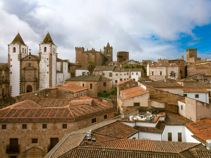 Jumping over to Spain, "House of the Dragon" fans will probably instantly recognize the city of Cáceres as the capital of Westeros.