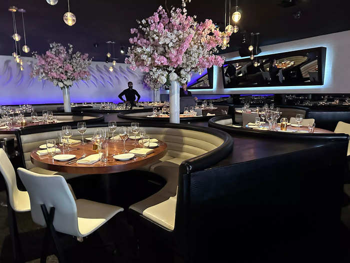 STK Steakhouse is known for its steaks, raw bar, and specialty cocktails.