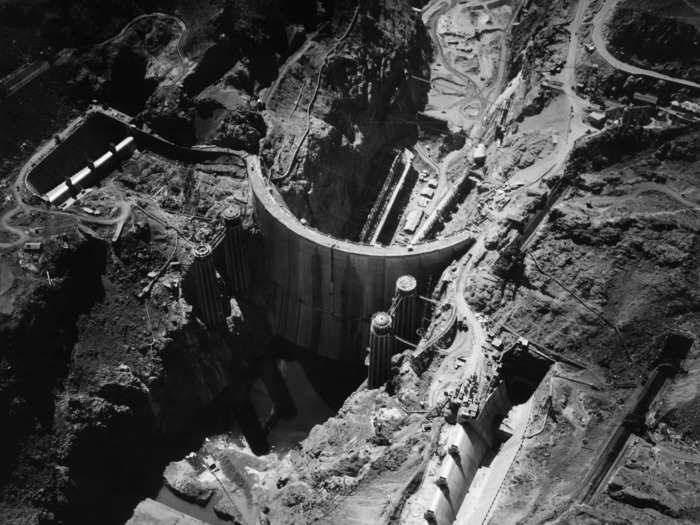 Initially known as the Boulder Dam during its five-year construction, Hoover Dam would become the highest dam in the world at the time.