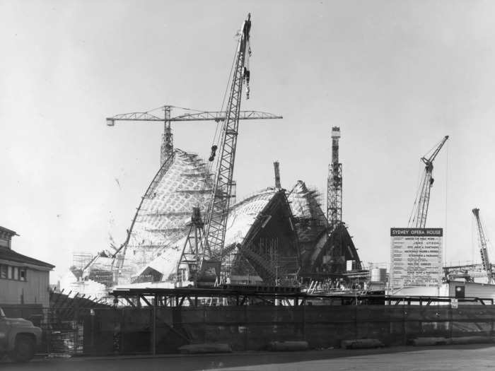 The construction of the Sydney Opera House, which was completed in 1973, took 14 years and involved 10,000 workers.