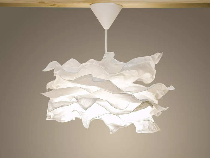 Lights with paper shades are affordable but ubiquitous.