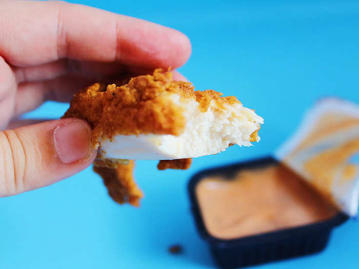 The chicken tenders held their own without sauce but were really taken to the next level when dipped in the tangy Zax sauce.