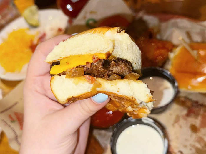 The next item in the Triple Dipper was the Big Mouth Burger Bites.