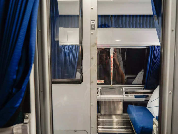 Called a Roomette, this tiny, private suite is the cheapest way to travel by Amtrak if you want a bed.