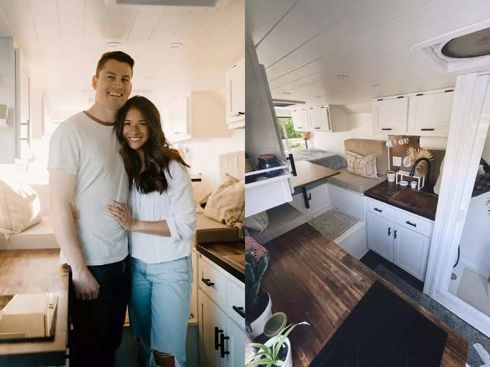 The Bidlens had renovated the van they lived out of, so they felt prepared to take on a bigger project.  