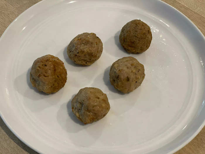 The air fryer dried the meatballs out too much.