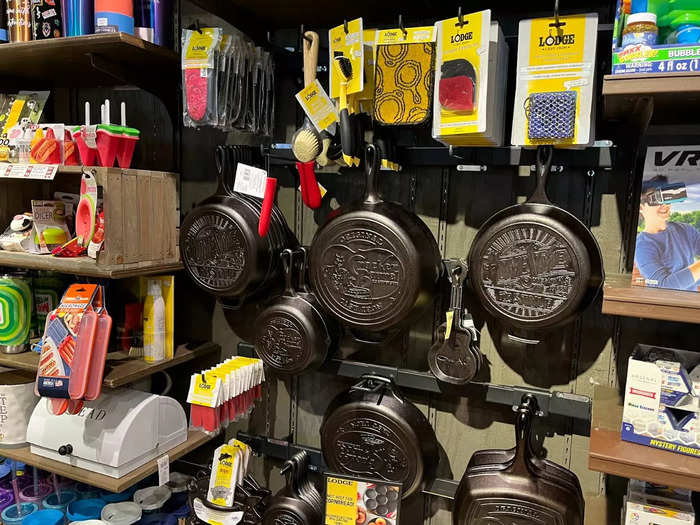 And if you need a skillet to cook your at-home meal, the store has you covered.