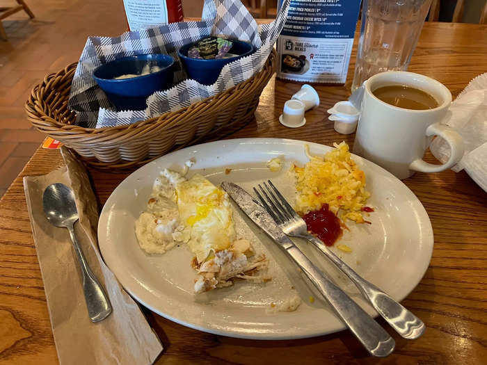 Overall, this Cracker Barrel breakfast was fine, but not memorable.