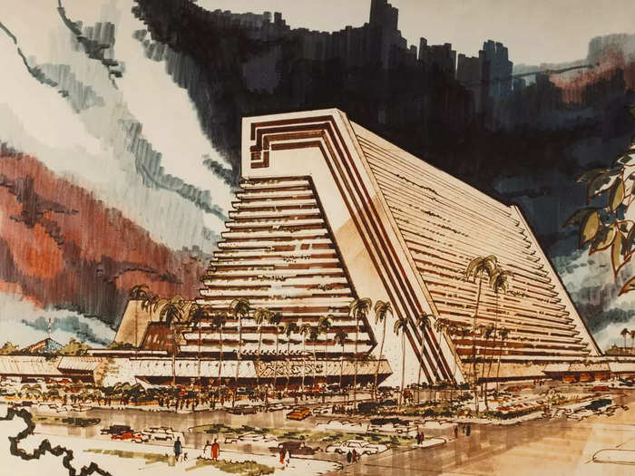 In 1975, an investment group called the Xanadu Corporation proposed a new hotel on the Las Vegas Strip modeled after Shangri-La, the mythical Himalayan paradise. 