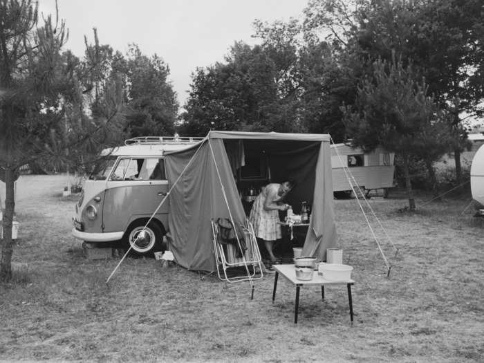 The famous Volkswagen Westfalia Camper was an instant classic for campers and road trippers alike.