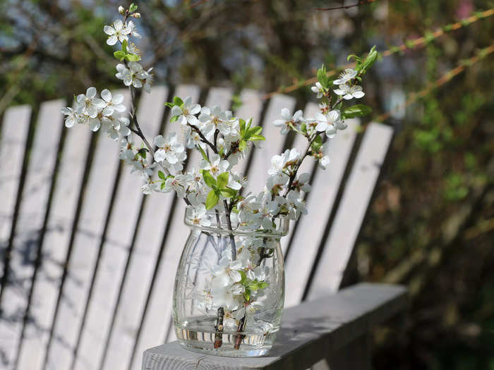 Use branches and wildflowers from outside to add natural decor into your home.